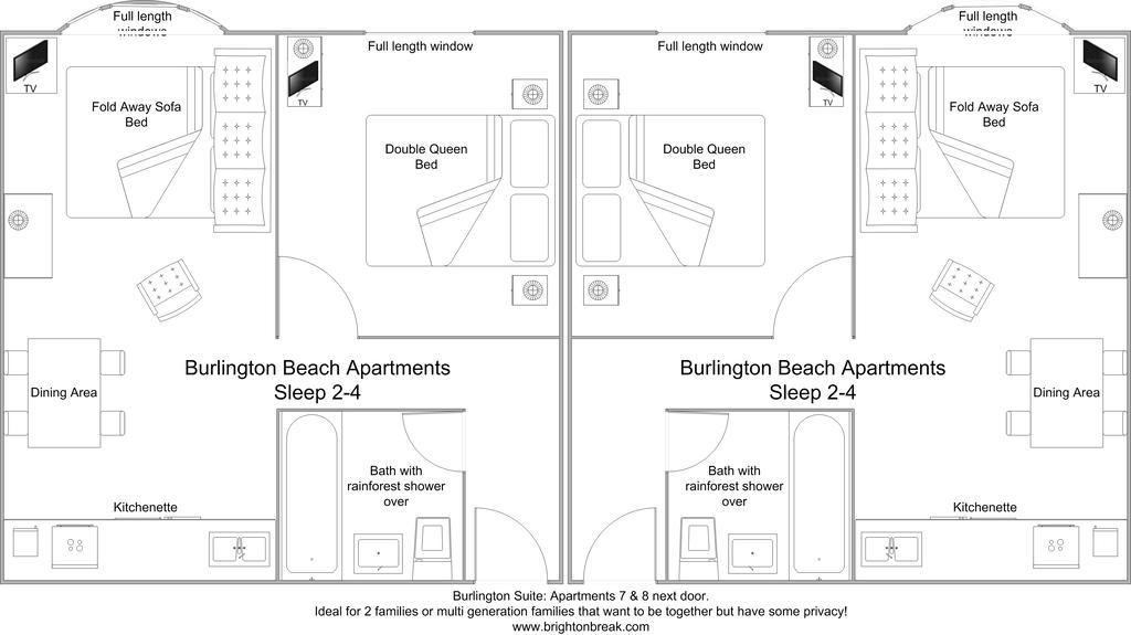 Burlington Beach Apartments Okręg wyborczy Hove Zewnętrze zdjęcie